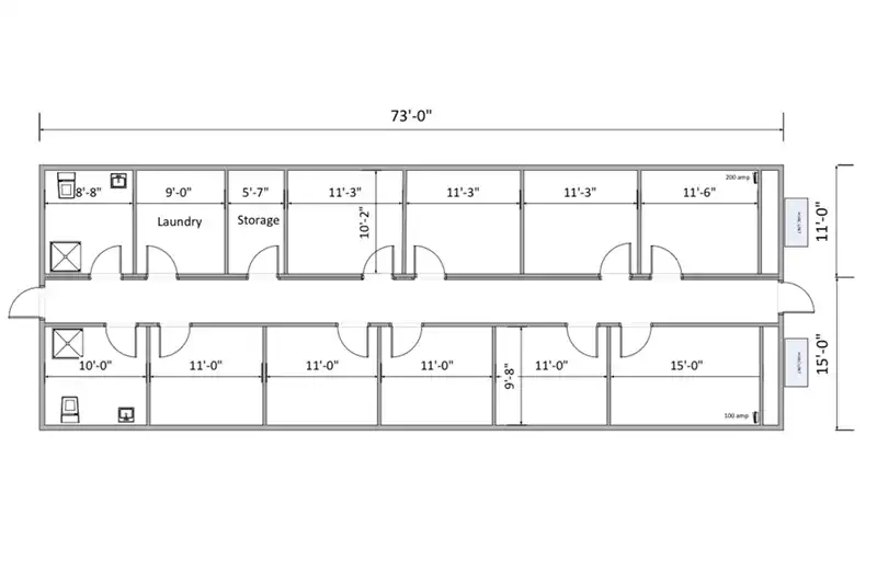 28 x 73 Building